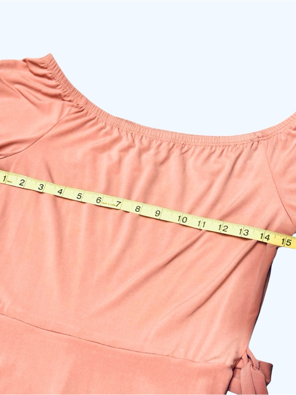 Danielle Emon Blush Pink Off-the-Shoulder Maxi Dress - Size S - Picture 7 of 12